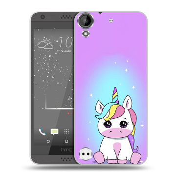 Пластиковый чехол на HTC Desire 630 с принтом Единорог