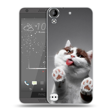 Пластиковый чехол на HTC Desire 630 с принтом Коты