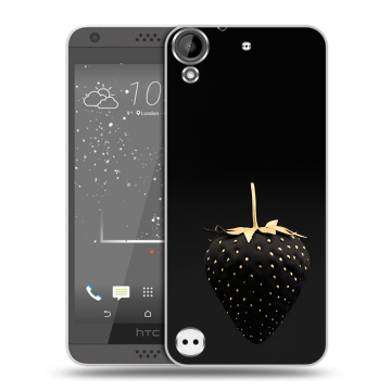 Пластиковый чехол на HTC Desire 630 с принтом Черная клубника
