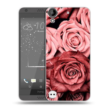 Пластиковый чехол на HTC Desire 630 с принтом Цветы розы