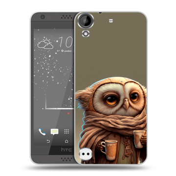 Пластиковый чехол на HTC Desire 630 с принтом Сова