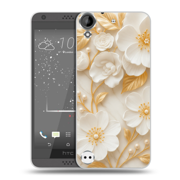Пластиковый чехол на HTC Desire 630 с принтом Цветы Пластиковый чехол на HTC Desire 630 с принтом Цветы