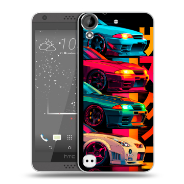 Пластиковый чехол на HTC Desire 630 с принтом Гоночные машины Пластиковый чехол на HTC Desire 630 с принтом Гоночные машины