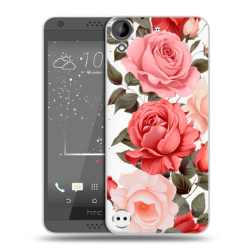 Пластиковый чехол на HTC Desire 630 с принтом Розы Пластиковый чехол на HTC Desire 630 с принтом Розы