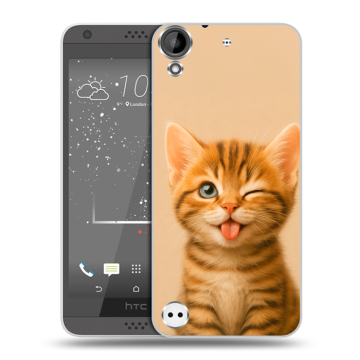 Пластиковый чехол на HTC Desire 630 с принтом котенок Пластиковый чехол на HTC Desire 630 с принтом котенок