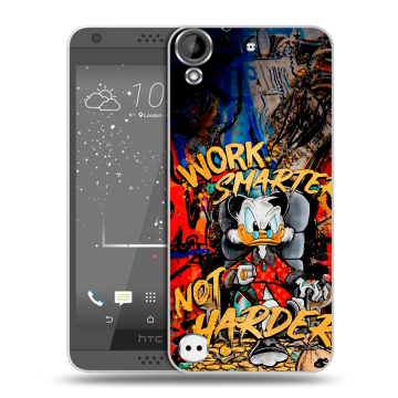 Пластиковый чехол на HTC Desire 630 с принтом Дональд Дак Деньги Пластиковый чехол на HTC Desire 630 с принтом Дональд Дак Деньги