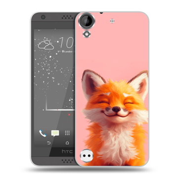 Пластиковый чехол на HTC Desire 630 с принтом милая лиса Пластиковый чехол на HTC Desire 630 с принтом милая лиса