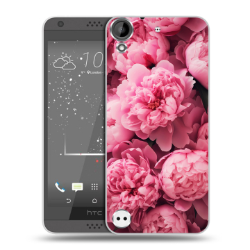 Пластиковый чехол на HTC Desire 630 с принтом цветы пионы Пластиковый чехол на HTC Desire 630 с принтом цветы пионы