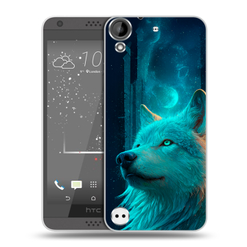 Пластиковый чехол на HTC Desire 630 с принтом бабочки саккура Пластиковый чехол на HTC Desire 630 с принтом бабочки саккура