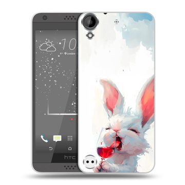Пластиковый чехол на HTC Desire 630 с принтом кролик зайчик Пластиковый чехол на HTC Desire 630 с принтом кролик зайчик
