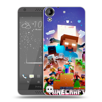Пластиковый чехол на HTC Desire 630 с принтом Майнкрафт Minecraft Пластиковый чехол на HTC Desire 630 с принтом Майнкрафт Minecraft