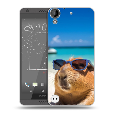 Пластиковый чехол на HTC Desire 630 с принтом Капибара Пластиковый чехол на HTC Desire 630 с принтом Капибара