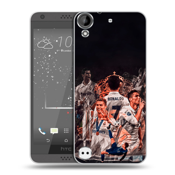 Пластиковый чехол на HTC Desire 630 с принтом Реал Роналдо Real Ronaldo