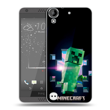 Пластиковый чехол на HTC Desire 630 с принтом Майнкрафт Minecraft Пластиковый чехол на HTC Desire 630 с принтом Майнкрафт Minecraft