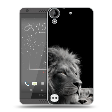 Пластиковый чехол на HTC Desire 630 с принтом Лев кошки Пластиковый чехол на HTC Desire 630 с принтом Лев кошки