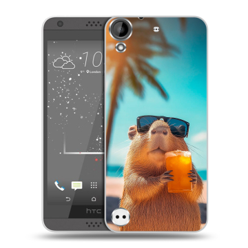 Пластиковый чехол на HTC Desire 630 с принтом Капибара