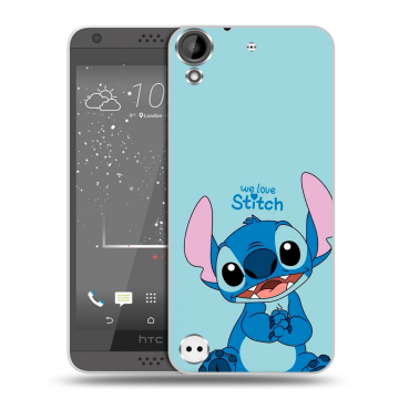 Пластиковый чехол на HTC Desire 630 с принтом Лило и Стич