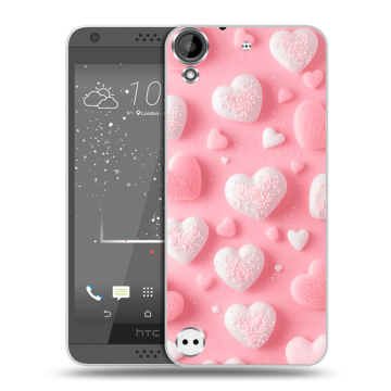 Пластиковый чехол на HTC Desire 630 с принтом Сердечки Пластиковый чехол на HTC Desire 630 с принтом Сердечки