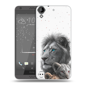 Пластиковый чехол на HTC Desire 630 с принтом Львы Пластиковый чехол на HTC Desire 630 с принтом Львы