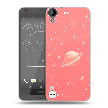 Пластиковый чехол на HTC Desire 630 с принтом Розовый космос Пластиковый чехол на HTC Desire 630 с принтом Розовый космос