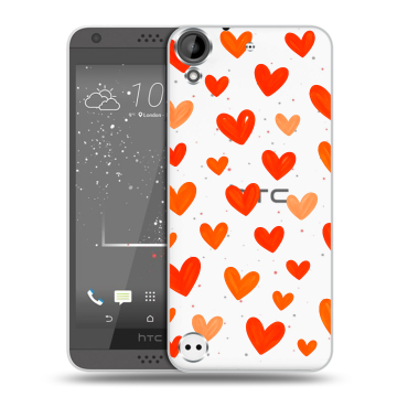 Пластиковый чехол на HTC Desire 630 с принтом Сердечки Пластиковый чехол на HTC Desire 630 с принтом Сердечки
