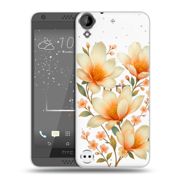 Пластиковый чехол на HTC Desire 630 с принтом Цветы Пластиковый чехол на HTC Desire 630 с принтом Цветы