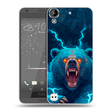 Пластиковый чехол на HTC Desire 630 с принтом Медведь Пластиковый чехол на HTC Desire 630 с принтом Медведь