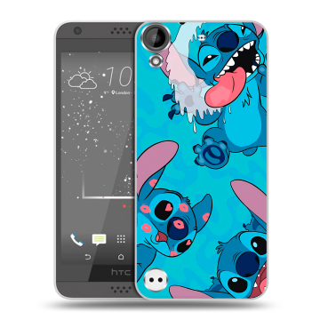 Пластиковый чехол на HTC Desire 630 с принтом Лило и Стич