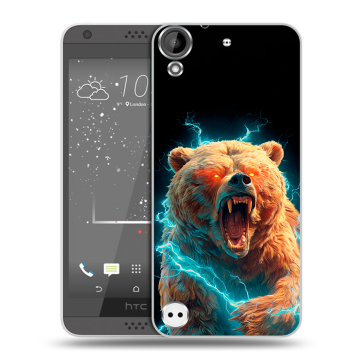 Пластиковый чехол на HTC Desire 630 с принтом Медведь Пластиковый чехол на HTC Desire 630 с принтом Медведь