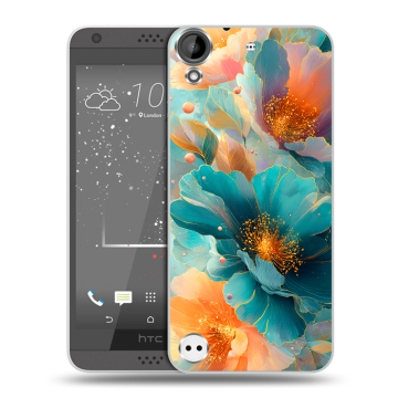 Пластиковый чехол на HTC Desire 630 с принтом Цветы Пластиковый чехол на HTC Desire 630 с принтом Цветы