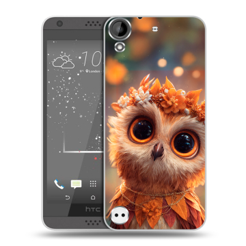 Пластиковый чехол на HTC Desire 630 с принтом Милая сова Пластиковый чехол на HTC Desire 630 с принтом Милая сова