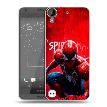 Пластиковый чехол на HTC Desire 630 с принтом Spiderman Человек паук Пластиковый чехол на HTC Desire 630 с принтом Spiderman Человек паук