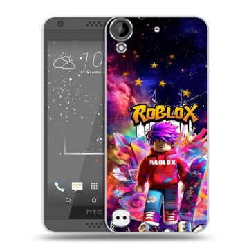 Пластиковый чехол на HTC Desire 630 с принтом Roblox Роблокс Пластиковый чехол на HTC Desire 630 с принтом Roblox Роблокс