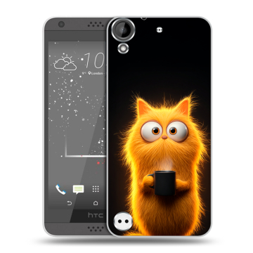 Пластиковый чехол на HTC Desire 630 с принтом Смешной кот Пластиковый чехол на HTC Desire 630 с принтом Смешной кот
