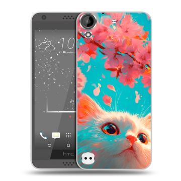 Пластиковый чехол на HTC Desire 630 с принтом Красивый кот Пластиковый чехол на HTC Desire 630 с принтом Красивый кот