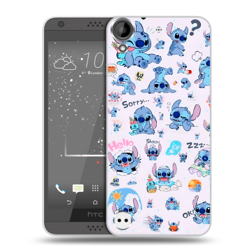 Пластиковый чехол на HTC Desire 630 с принтом Лило и Стич