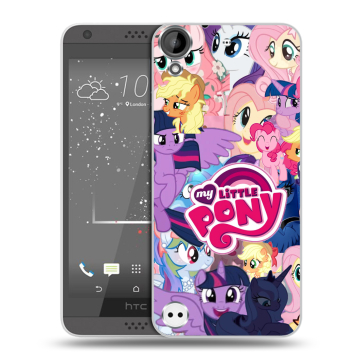 Пластиковый чехол на HTC Desire 630 с принтом My little pony Дружба чудо Пластиковый чехол на HTC Desire 630 с принтом My little pony Дружба чудо