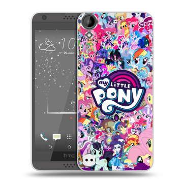 Пластиковый чехол на HTC Desire 630 с принтом My little pony Дружба чудо Пластиковый чехол на HTC Desire 630 с принтом My little pony Дружба чудо