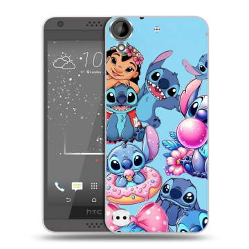 Пластиковый чехол на HTC Desire 630 с принтом Лило и Стич