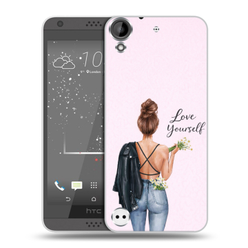 Пластиковый чехол на HTC Desire 630 с принтом женский Пластиковый чехол на HTC Desire 630 с принтом женский