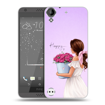 Пластиковый чехол на HTC Desire 630 с принтом женский Пластиковый чехол на HTC Desire 630 с принтом женский