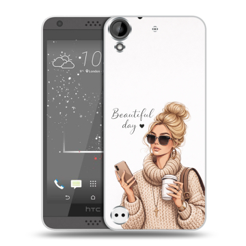 Пластиковый чехол на HTC Desire 630 с принтом женский Пластиковый чехол на HTC Desire 630 с принтом женский