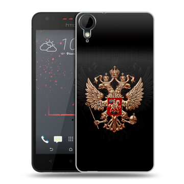 Пластиковый чехол на HTC Desire 825 с принтом Герб России