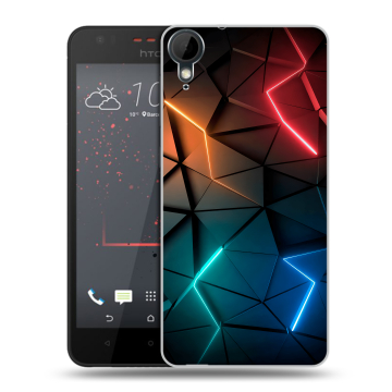Пластиковый чехол на HTC Desire 825 с принтом Абстракция неон Пластиковый чехол на HTC Desire 825 с принтом Абстракция неон