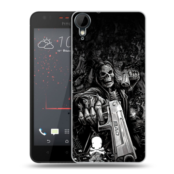 Пластиковый чехол на HTC Desire 825 с принтом Скелет Пластиковый чехол на HTC Desire 825 с принтом Скелет