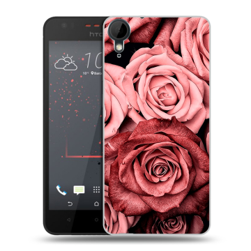 Пластиковый чехол на HTC Desire 825 с принтом Цветы розы