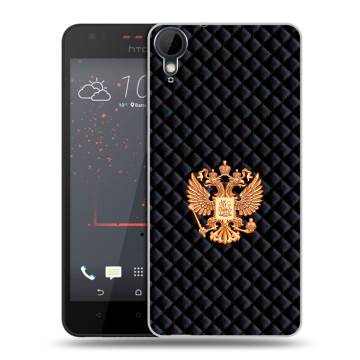 Пластиковый чехол на HTC Desire 825 с принтом Герб России принт