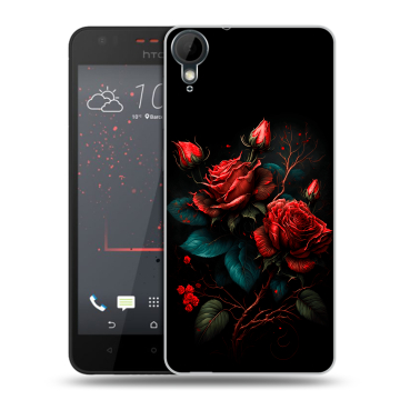 Пластиковый чехол на HTC Desire 825 с принтом Розы красные