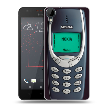 Пластиковый чехол на HTC Desire 825 с принтом Старый телефон Пластиковый чехол на HTC Desire 825 с принтом Старый телефон