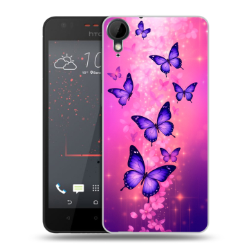 Пластиковый чехол на HTC Desire 825 с принтом Бабочки